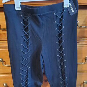 Women's black leggings from Hot Topic